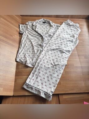 Kate Spade pajama set, signature bow print, Dolled Up,size s, short sleeve